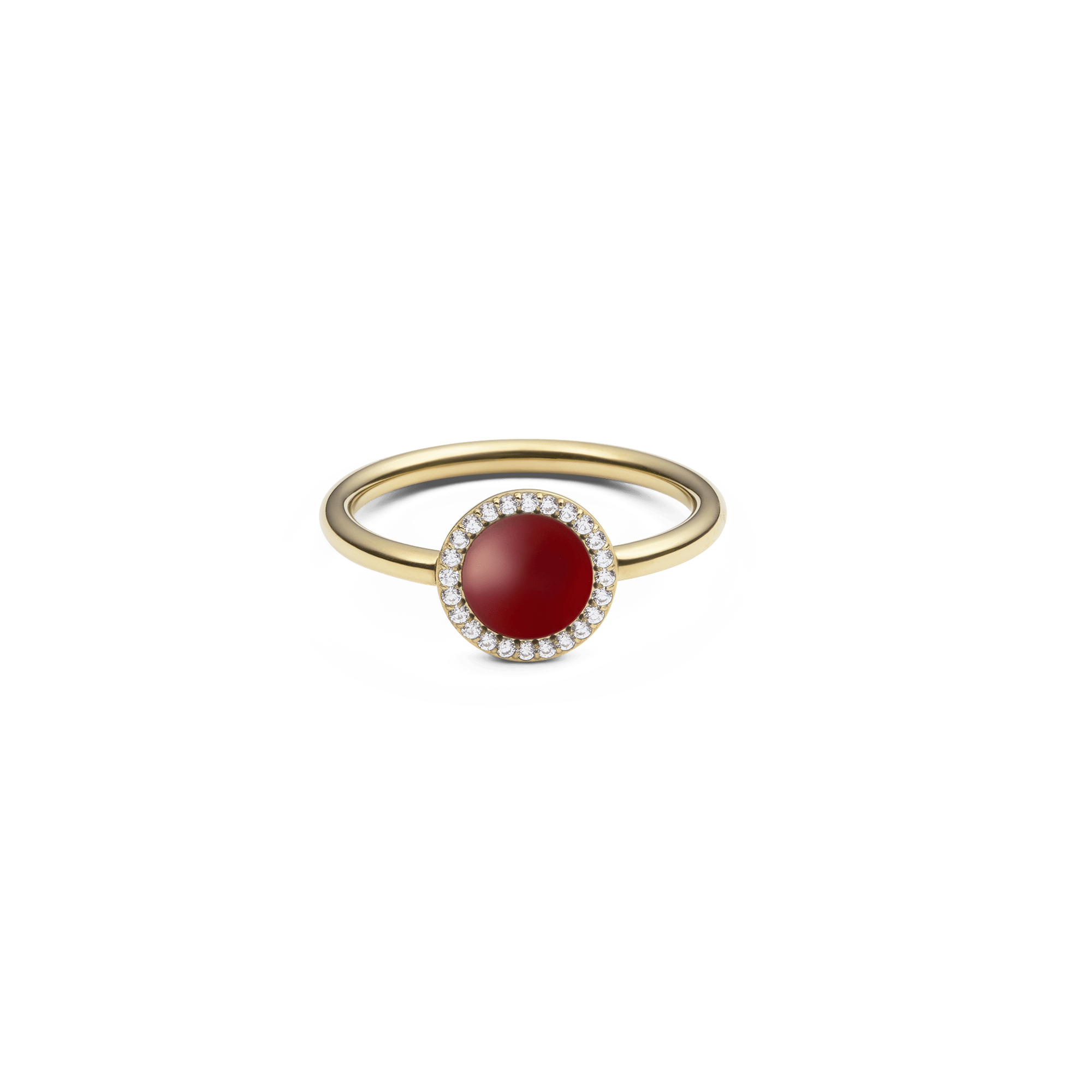 Daniel Wellington Audrey Ring  Red Agathe Gold