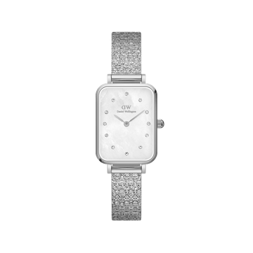 Daniel Wellington Quadro 20x26 Lumine Silver Mother of Pearl White Watch