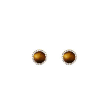 Daniel Wellington Audrey Earrings Tiger Eye Gold