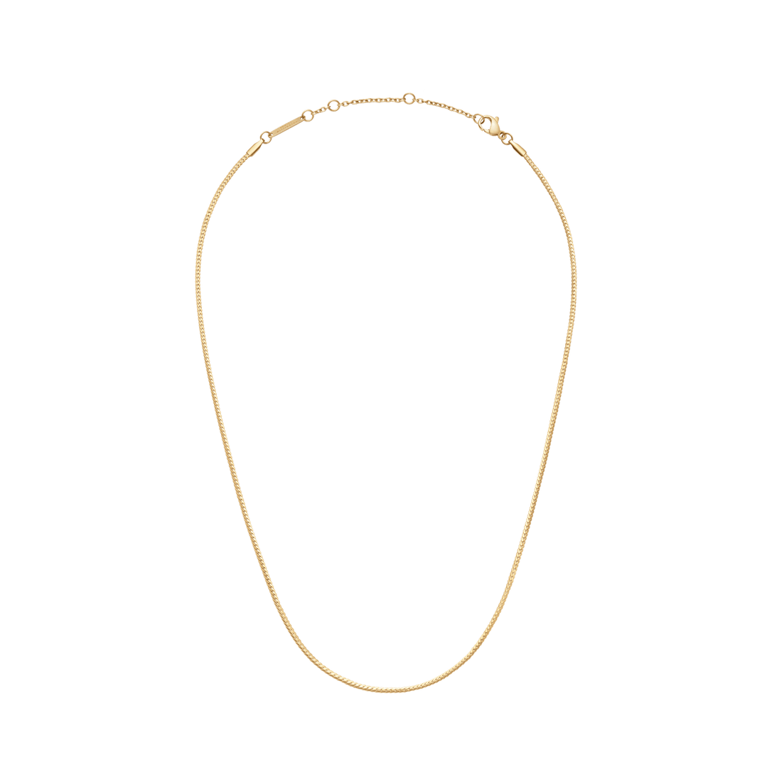 Daniel Wellington Elan Flat Chain Necklace Short Gold