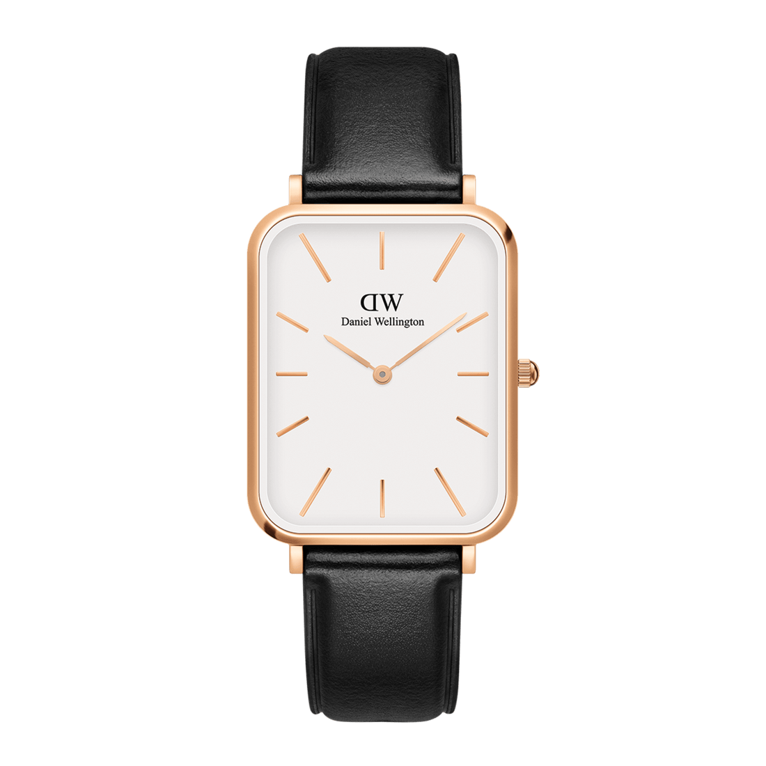 Daniel Wellington Quadro 20X26 Pressed Sheffield Rose Gold & White Watch