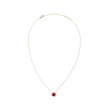 Daniel Wellington Audrey Necklace  Red Agathe Gold
