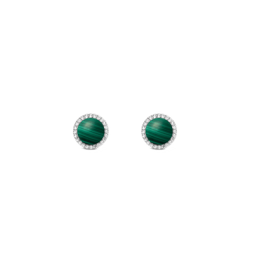 Daniel Wellington Audrey Earrings Malachite Silver