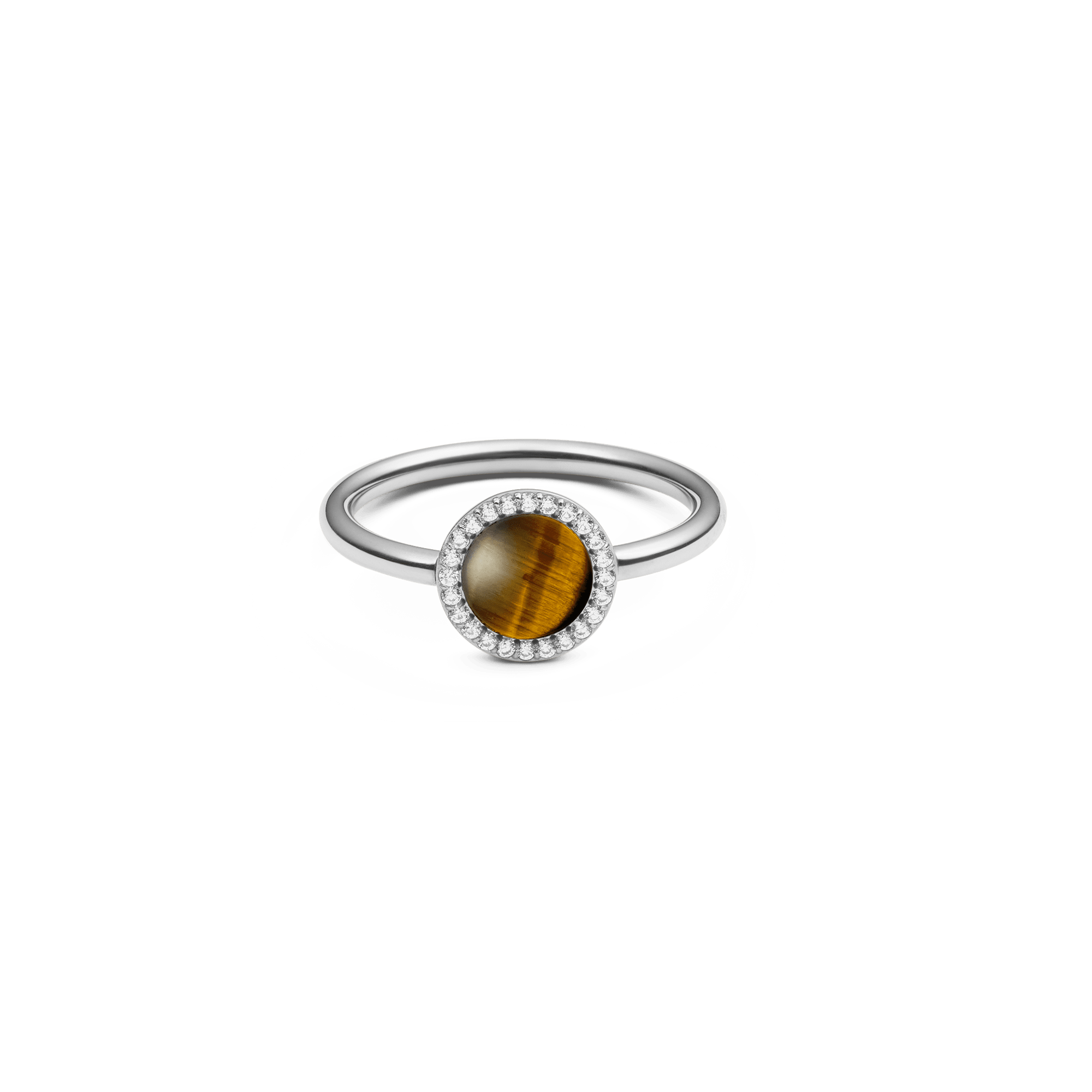 Daniel Wellington Audrey Ring Tiger Eye Silver