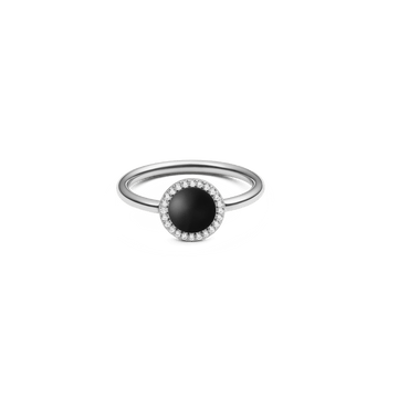 Daniel Wellington Audrey Ring Black Agathe Silver