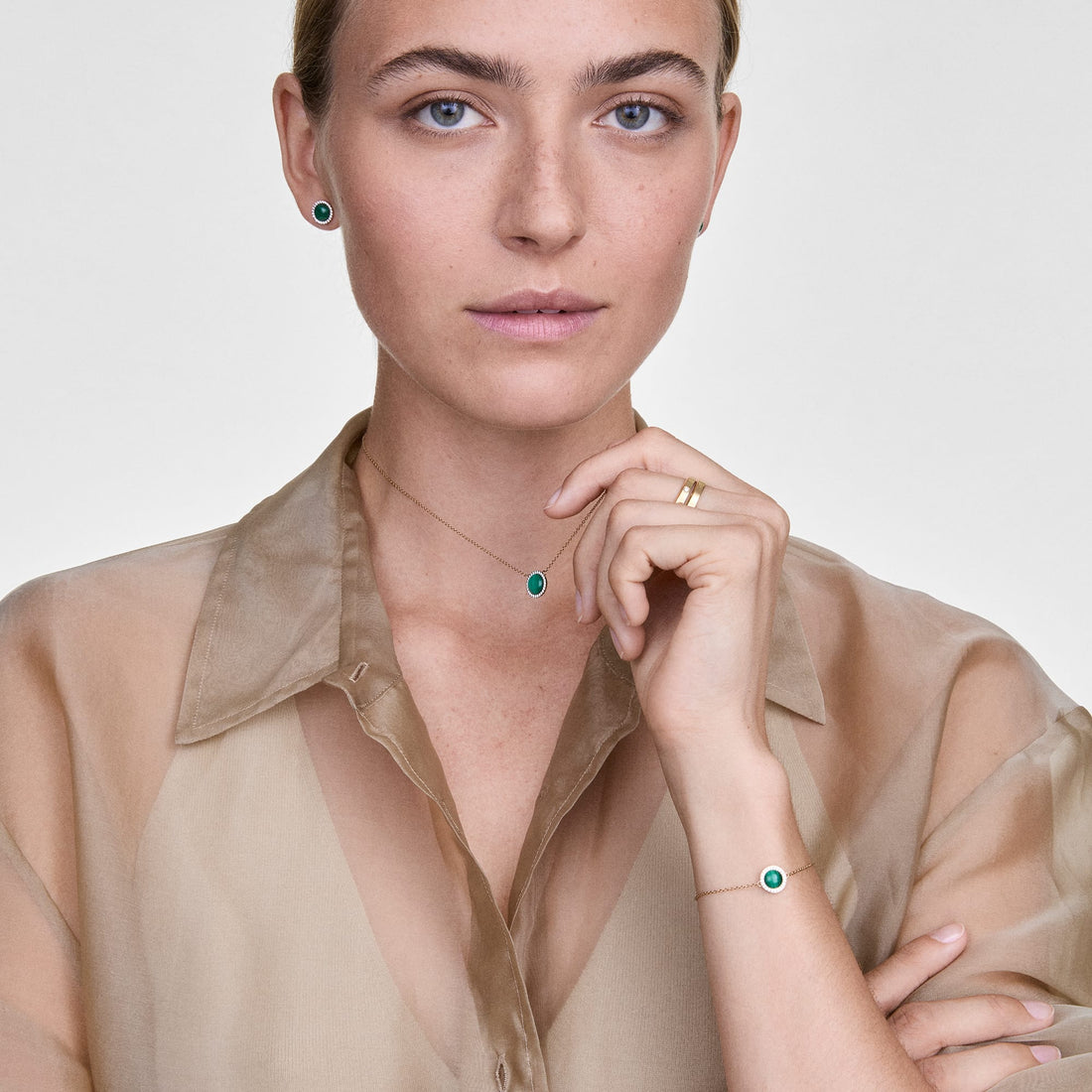 Daniel Wellington Audrey Bracelet Malachite Gold
