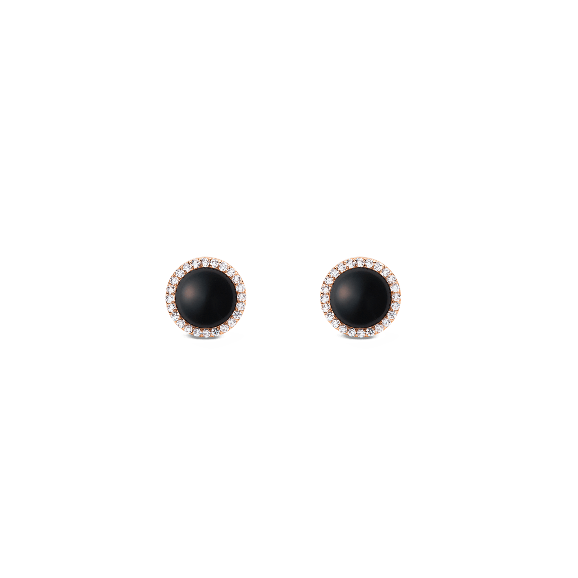 Daniel Wellington Audrey Earrings Black Agathe Rose Gold