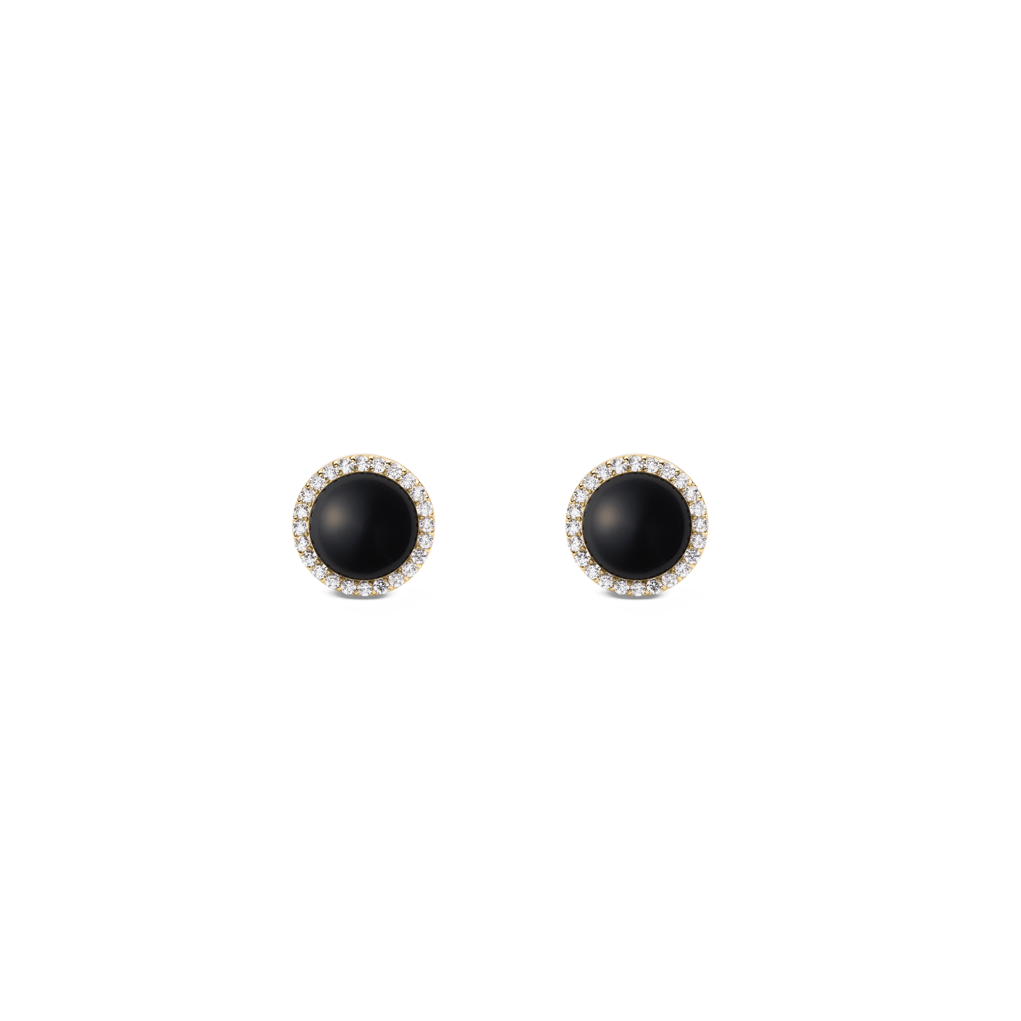 Daniel Wellington Audrey Earrings Black Agathe Gold