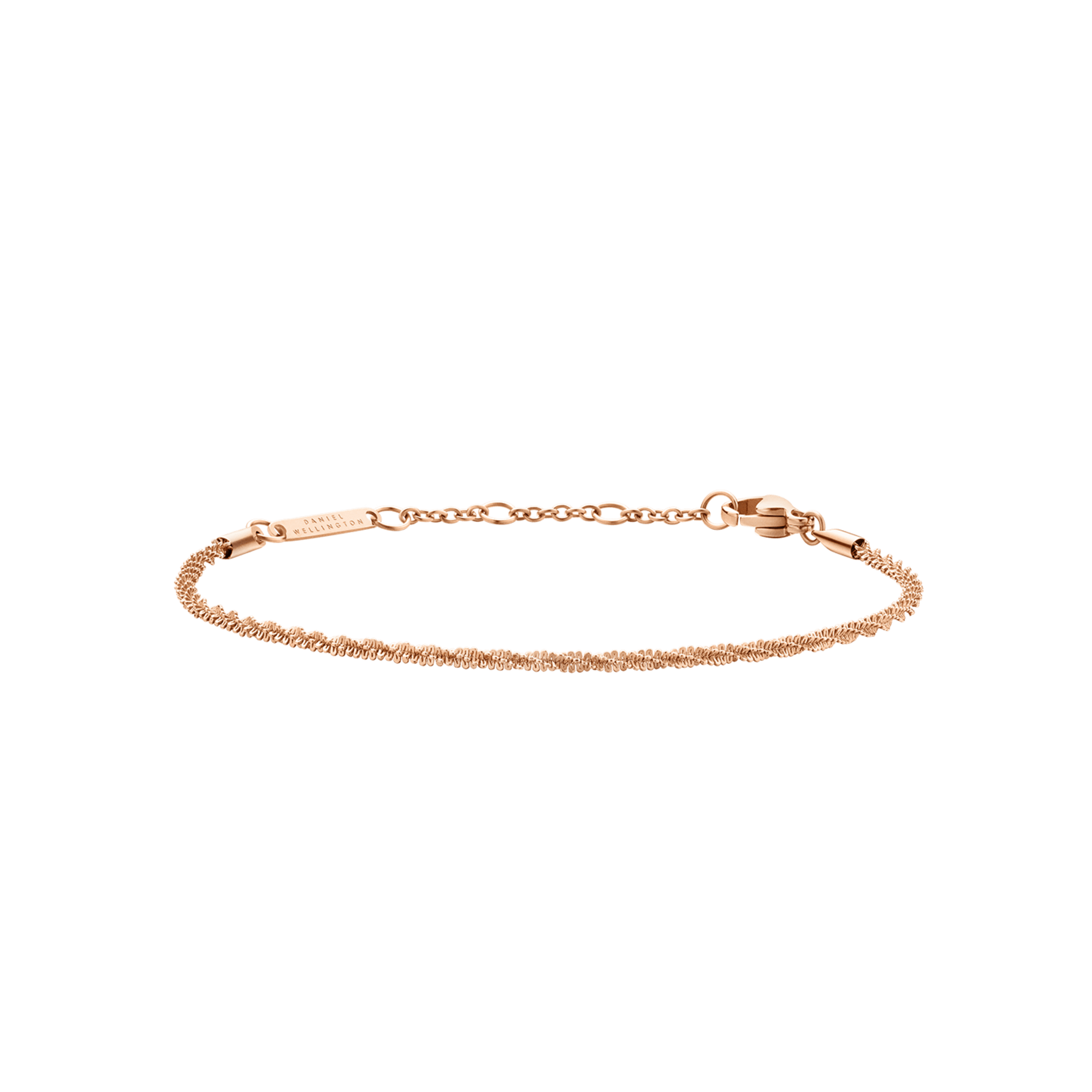 Daniel Wellington Elan Twisted Chain Bracelet Rose Gold