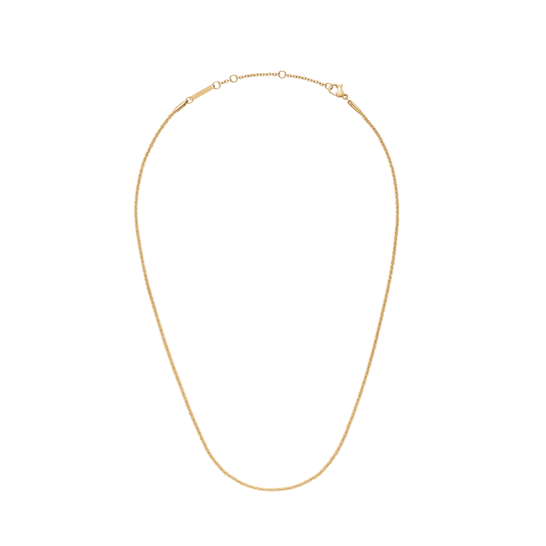 Daniel Wellington Elan Twisted Chain Necklace Short Gold