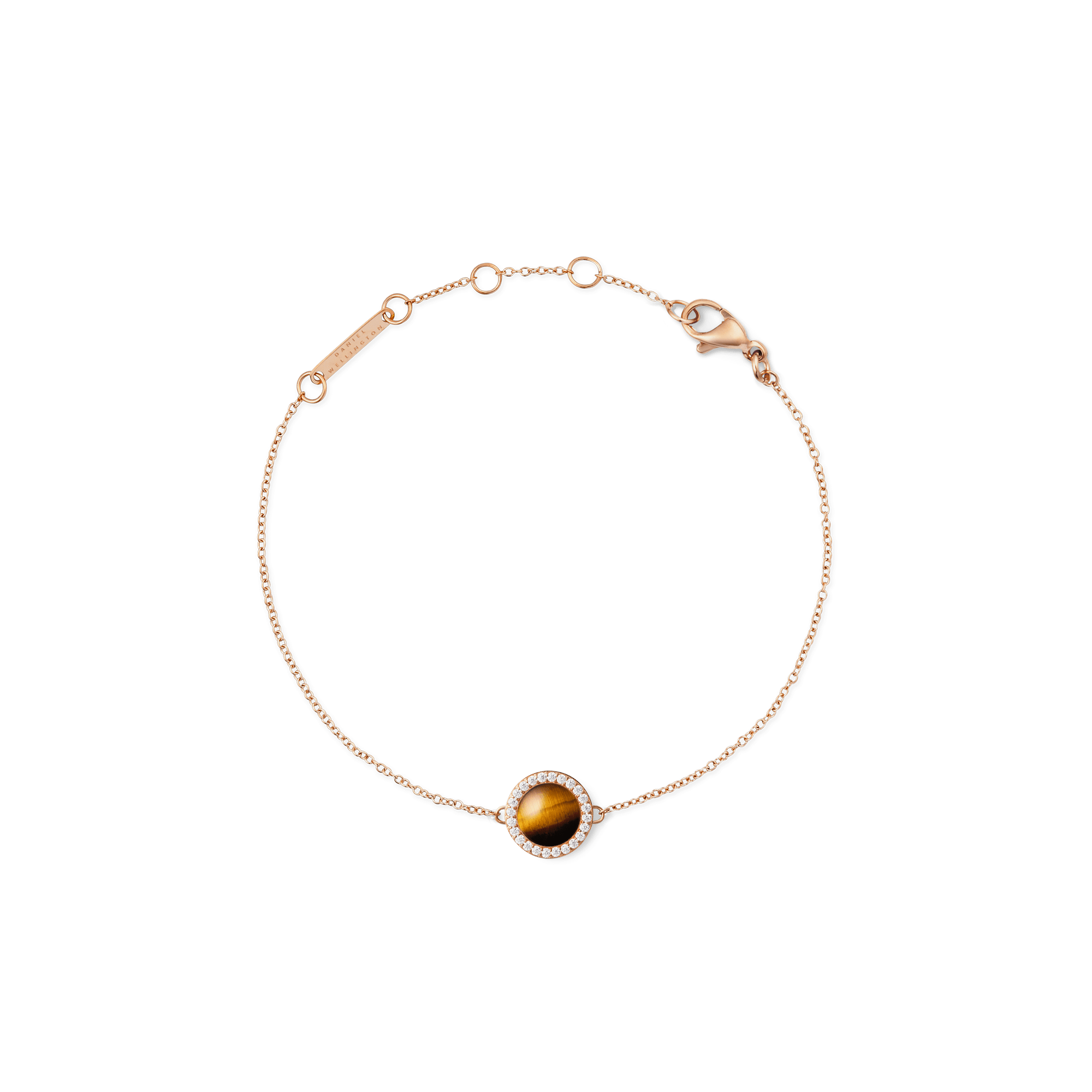 Daniel Wellington Audrey Bracelet Tiger Eye Rose Gold
