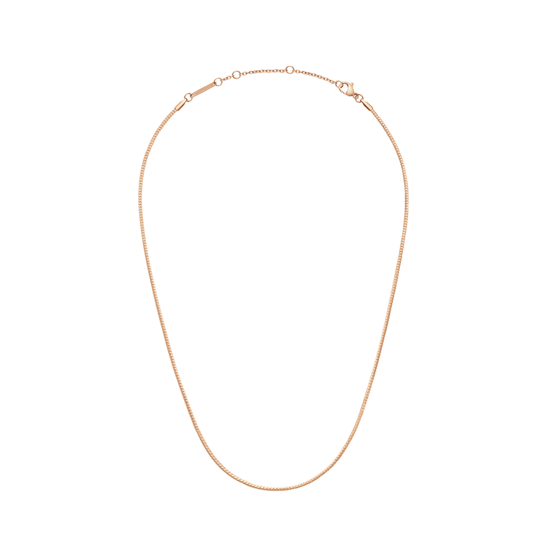 Daniel Wellington Elan Flat Chain Necklace Long Rose Gold