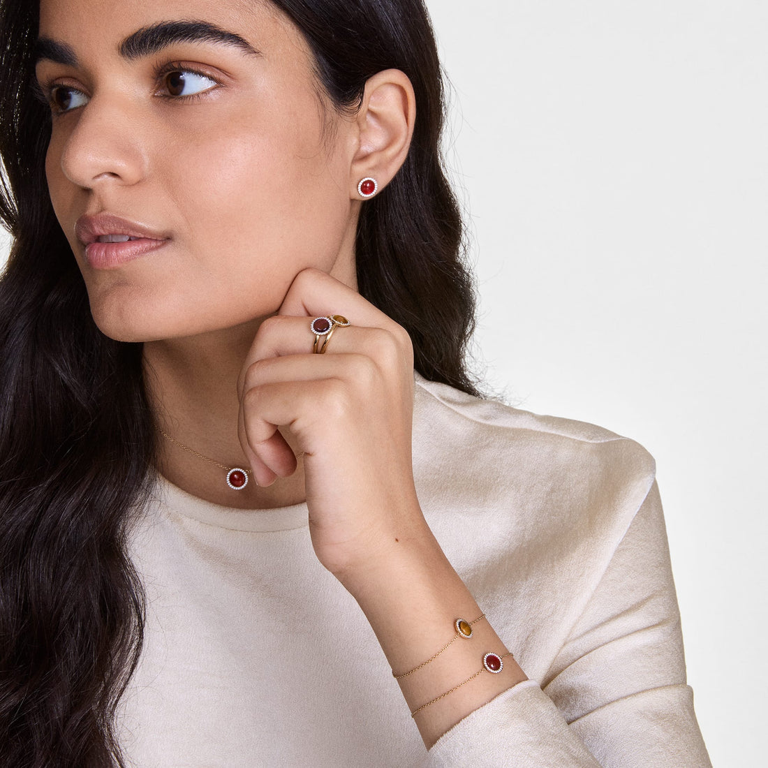 Daniel Wellington Audrey Ring Tiger Eye Gold